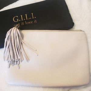 G.I.L.I Bone "Tusk" Leather Wristlet RFID